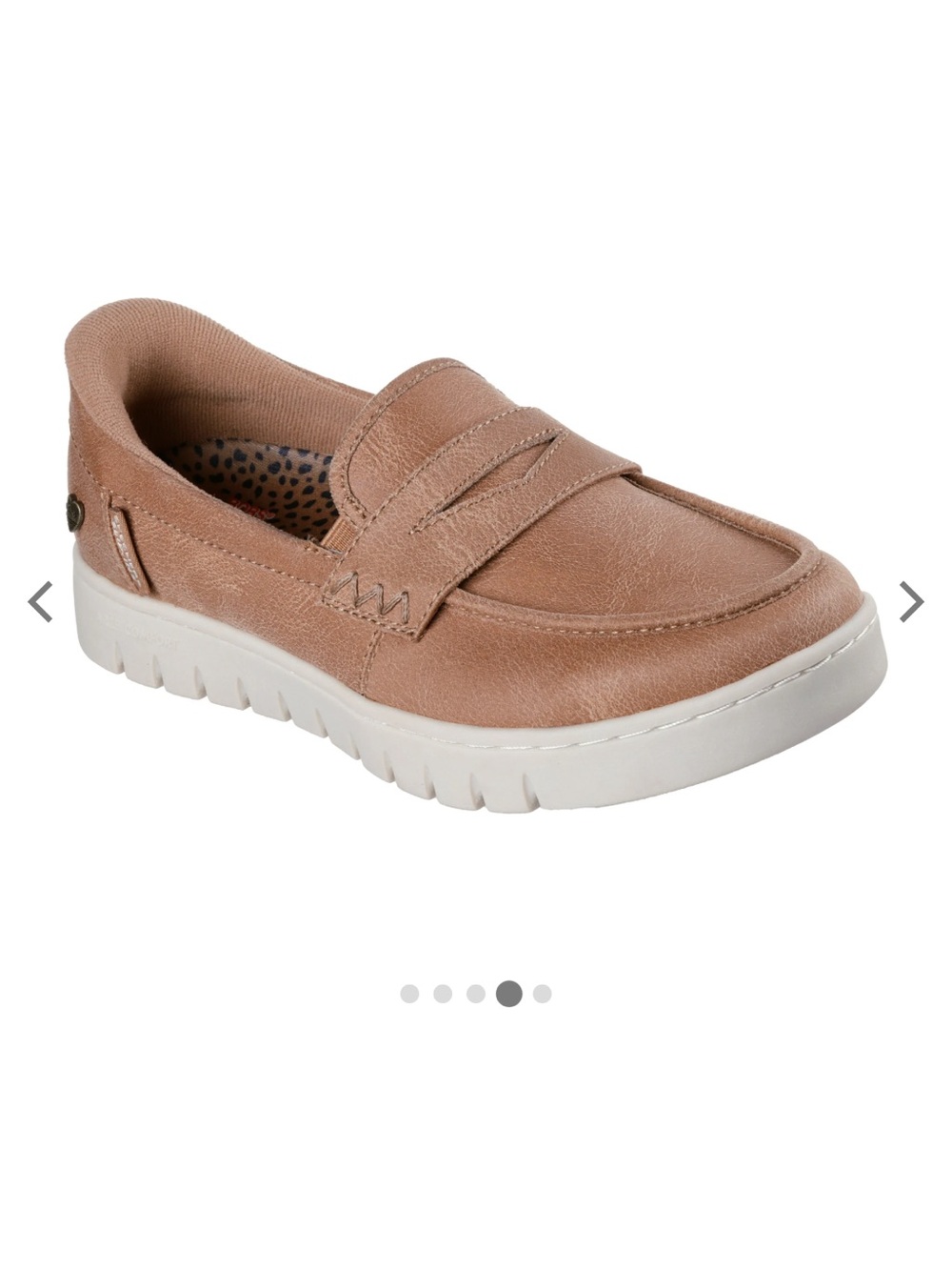 Skechers Arch Comfort penny loafers Slip-Ins size 11 women’s Brown Faux Leather